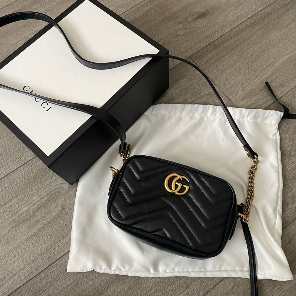 Gucci Marmont Small Matelasse Shoulder Bag